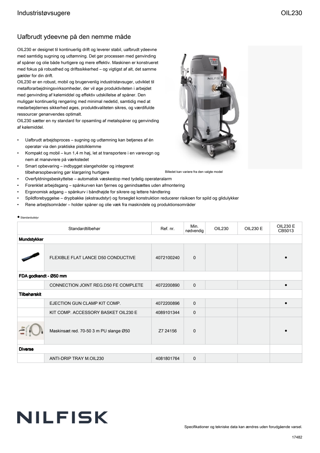 OIL230 Factsheet