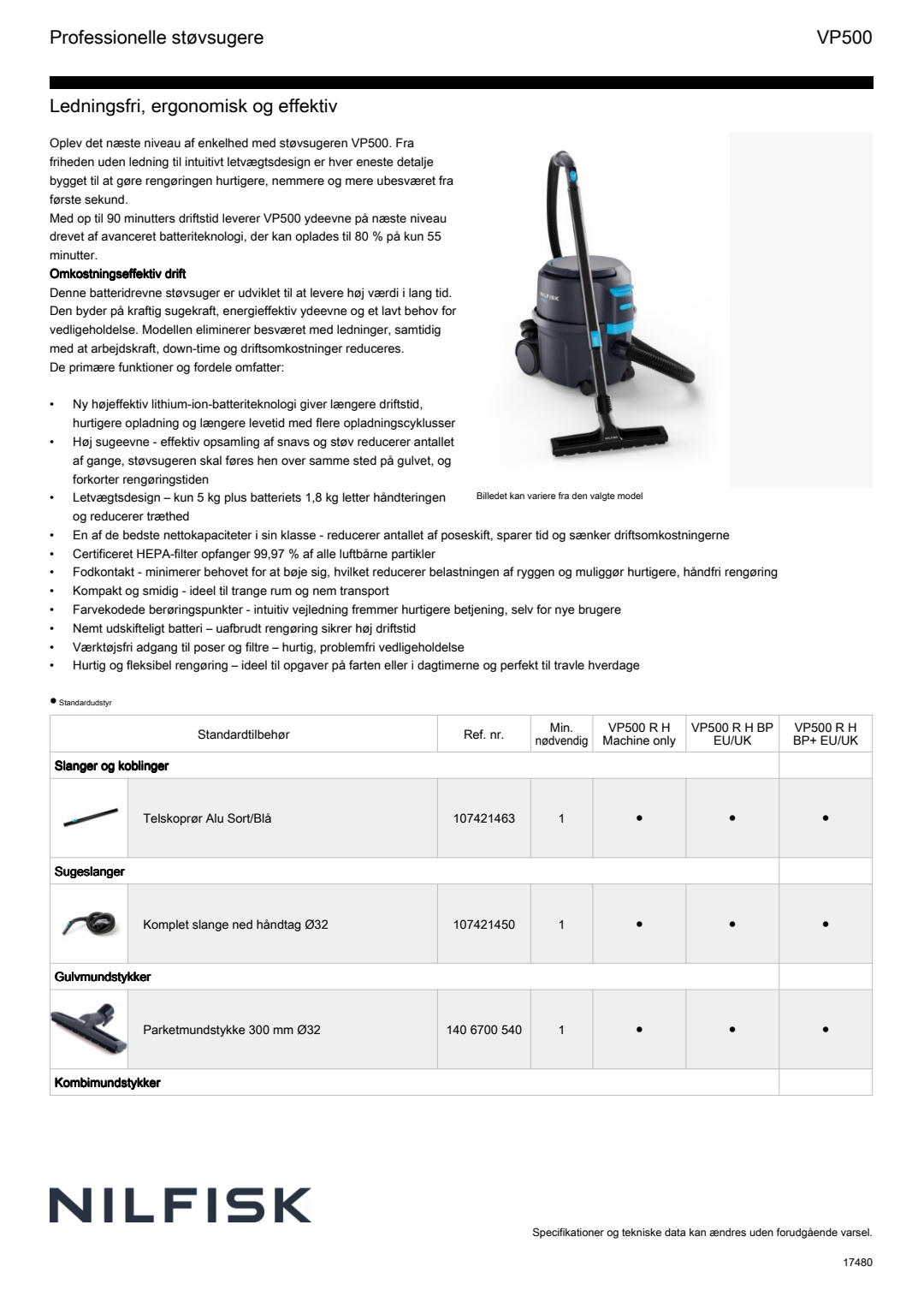 Factsheet VP500