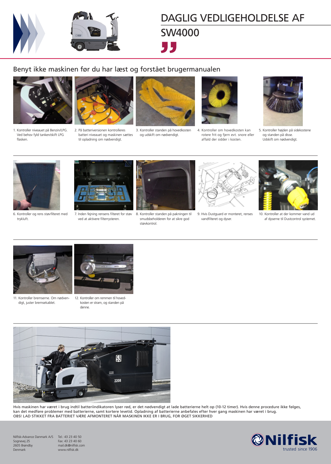 DA DK Sw4000 Serviceplakat Dk Tjeuus