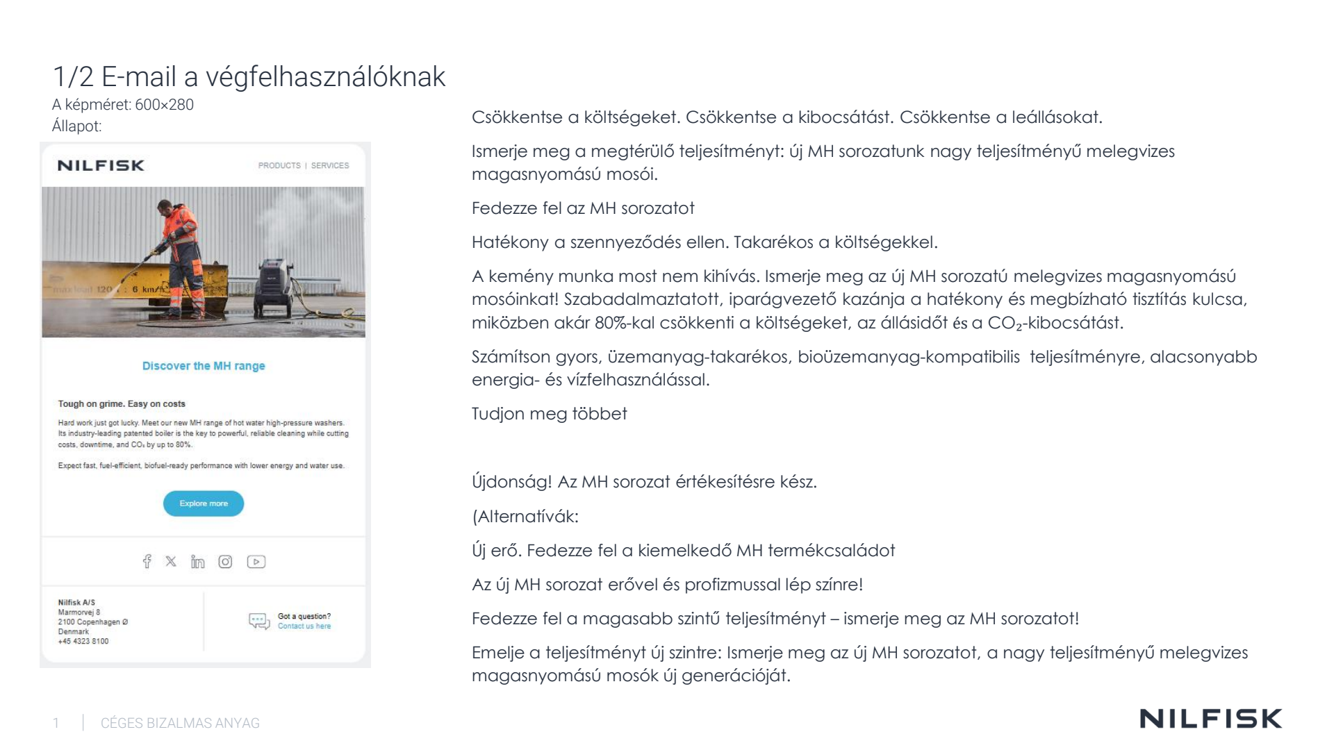 HU MH Email sablonok