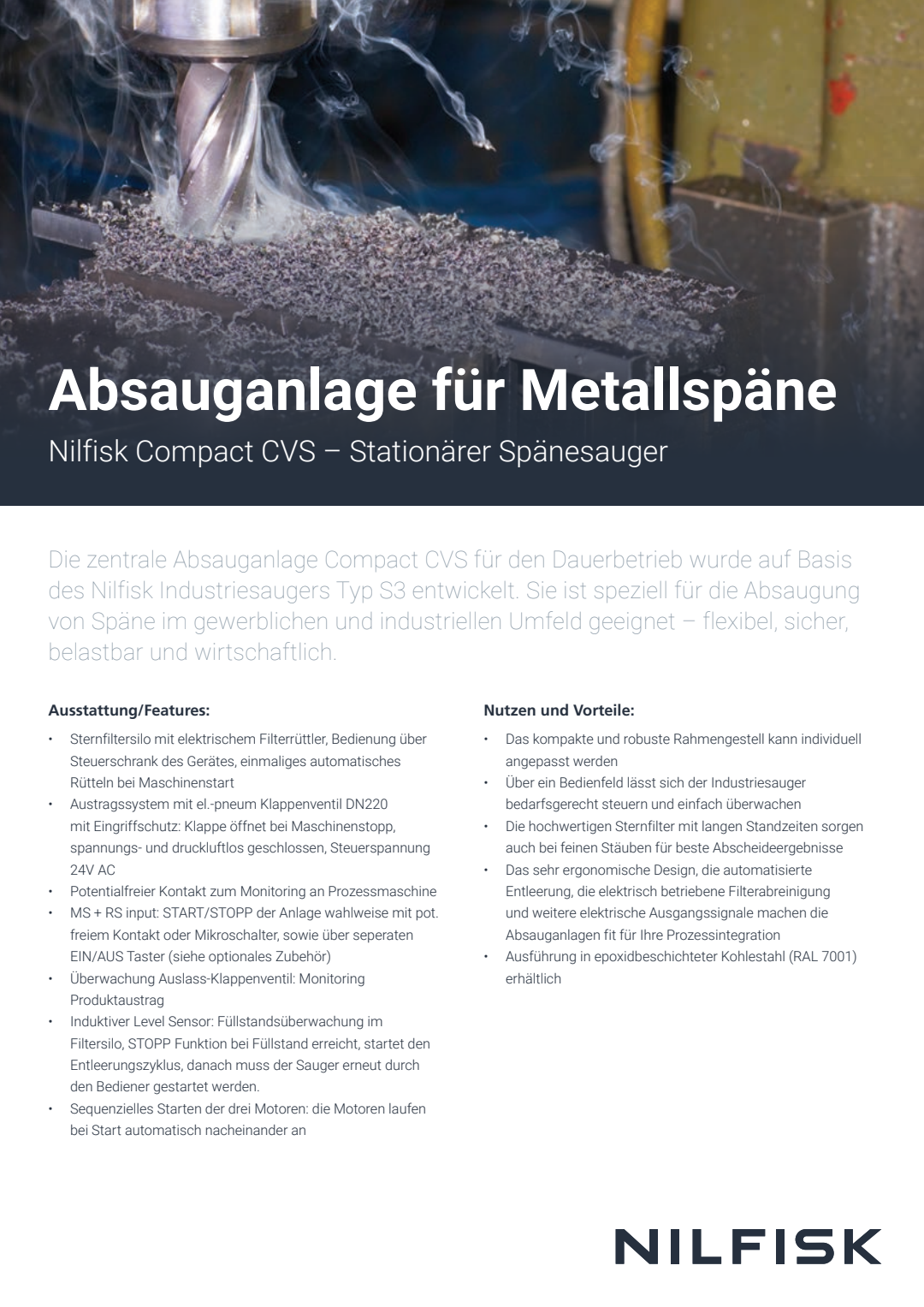 Spänesauger N202 0714 V1 IVS Metal Campaign Flyer 17917 A4 DE CH PROOF1
